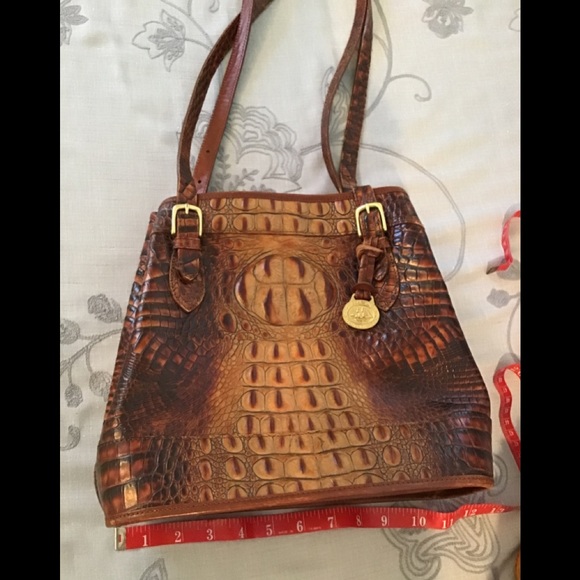 Beautiful Brahmin Croc Embossed Leather Bag - Picture 5 of 11